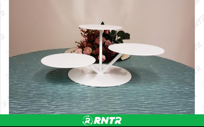 Generic WHITE LILY PAD DISPLAY STAND – For rent in Mount Airy, North Carolina – Cooke Rentals MA | RNTR.com – Image 1 of 1