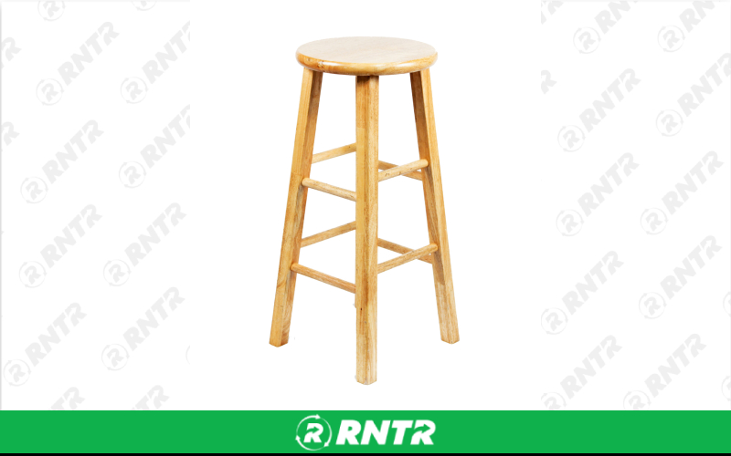 Generic Wood Bar Stool -  Natural – For rent in Portland, Oregon – Peter Corvallis Productions | RNTR.com – Image 1 of 1