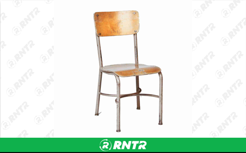 Generic Wood School Accent Chair – For rent in Portland, Oregon – Peter Corvallis Productions | RNTR.com – Image 1 of 1