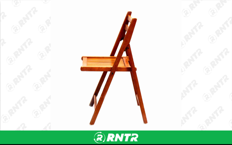 Generic Wood Slat Folding Chair – For rent in Portland, Oregon – Peter Corvallis Productions | RNTR.com – Image 2 of 3
