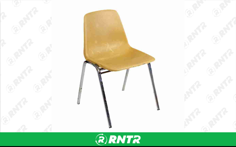Generic Yellow Plastic Chair – For rent in Portland, Oregon – Peter Corvallis Productions | RNTR.com – Image 1 of 1