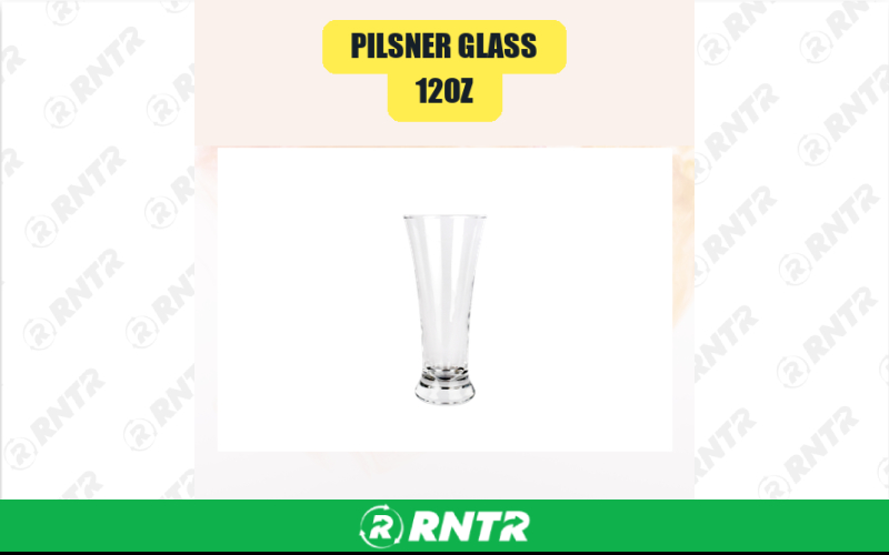 Generic 12oz Pilsner Glass – For rent in san-marcos, california – aras party rentals | RNTR.com – Image 1