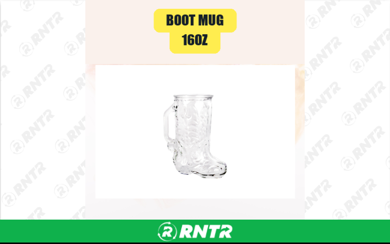 Generic 16oz Boot Mug – For rent in san-marcos, california – aras party rentals | RNTR.com – Image 1