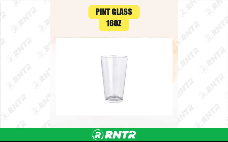 Generic 16oz Pint Glass – For rent in san-marcos, california – aras party rentals | RNTR.com – Image 1