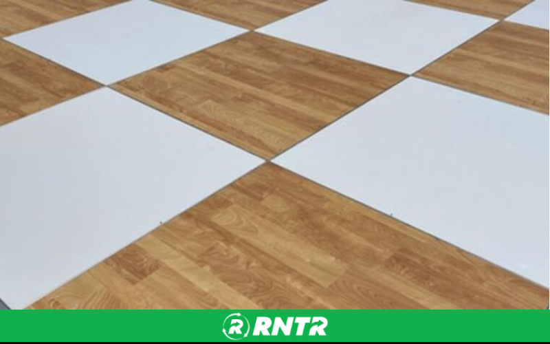 Generic 16x24 Birchwood & White Dance Floor – For rent in north-augusta, south-carolina – iParty Event Rentals  | RNTR.com – Image 1