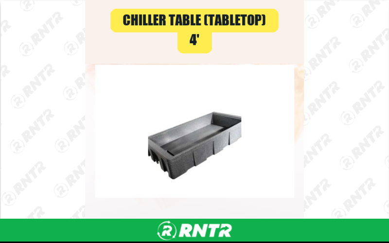 Generic 4' Chiller Table (Tabletop) – For rent in san-marcos, california – aras party rentals | RNTR.com – Image 1
