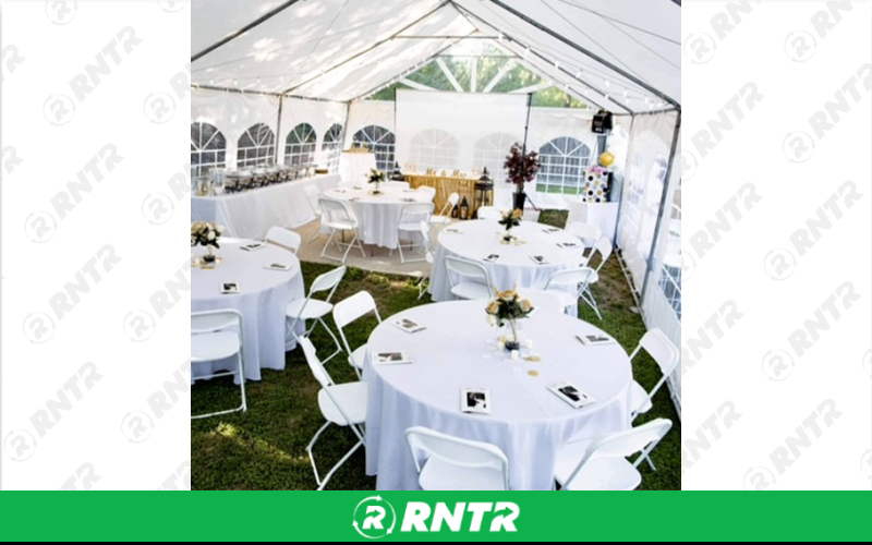 Generic 4' Round Table – For rent in north-augusta, south-carolina – iParty Event Rentals  | RNTR.com – Image 1