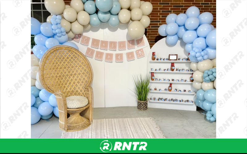 Generic 5 Shelve Backdrop – For rent in North Augusta, South Carolina – iParty Event Rentals  | RNTR.com – Image 2 of 3
