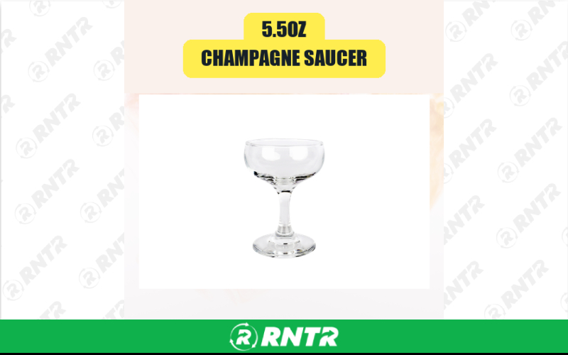 Generic 5.5oz Champagne Saucer – For rent in san-marcos, california – aras party rentals | RNTR.com – Image 1