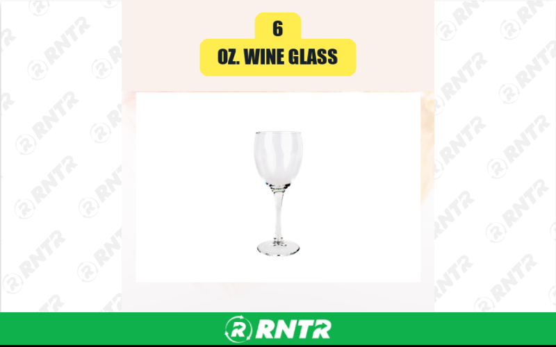 Generic 6 oz. Wine Glass – For rent in san-marcos, california – aras party rentals | RNTR.com – Image 1