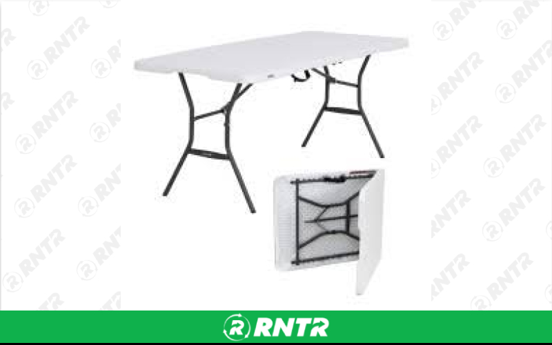 Generic 6' Wood Banquet Tables – For rent in north-augusta, south-carolina – iParty Event Rentals  | RNTR.com – Image 1