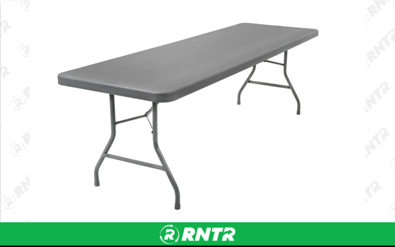 Generic 8' Plastic Folding Table – For rent in north-augusta, south-carolina – iParty Event Rentals  | RNTR.com – Image 1