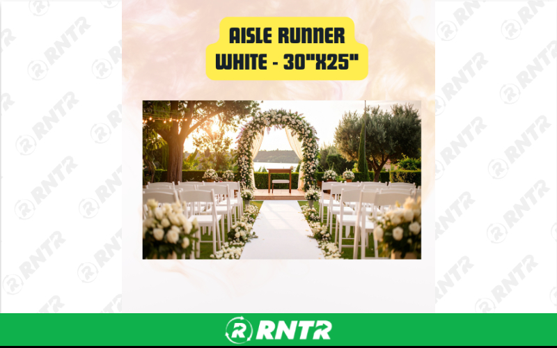 Generic Aisle Runner 30 x 25 – For rent in san-marcos, california – aras party rentals | RNTR.com – Image 1