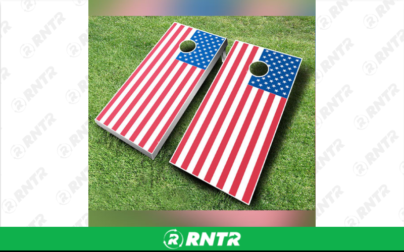 Generic American Flag Corn Hole Game – For rent in north-augusta, south-carolina – iParty Event Rentals  | RNTR.com – Image 1
