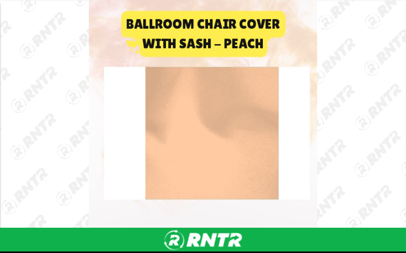 Generic Ballroom Chair Cover with Sash - Elegant Event Chair Covering for Weddings & Events – For rent in San Marcos, California – aras party rentals | RNTR.com – Image 2 of 3