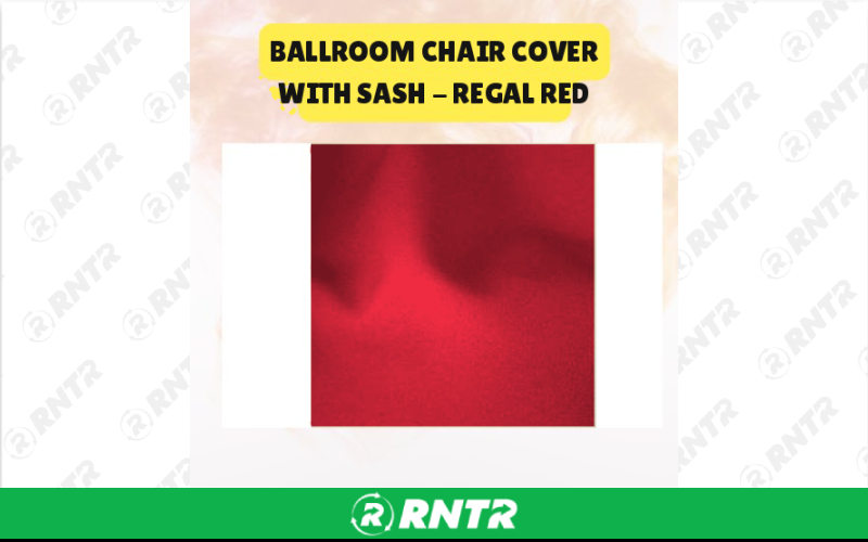 Generic Ballroom Chair Cover with Sash - Elegant Event Chair Covering for Weddings & Events – For rent in San Marcos, California – aras party rentals | RNTR.com – Image 3 of 3