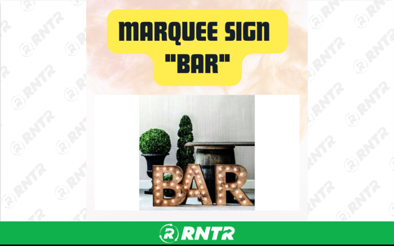 Generic BAR Marquee Sign Letters 24 – For rent in san-marcos, california – aras party rentals | RNTR.com – Image 1