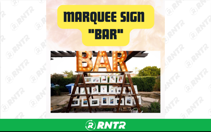 Generic BAR Marquee Sign Letters 24 – For rent in San Marcos, California – aras party rentals | RNTR.com – Image 2 of 2