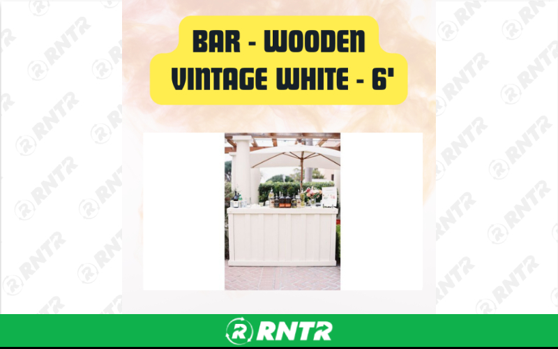 Generic Bar -  Wooden 6' – For rent in san-marcos, california – aras party rentals | RNTR.com – Image 1