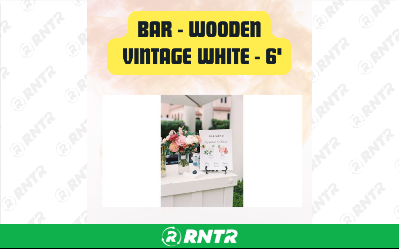 Generic Bar -  Wooden 6' – For rent in San Marcos, California – aras party rentals | RNTR.com – Image 2 of 3
