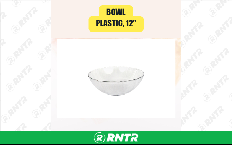 Generic Bowl -  Plastic -  12 – For rent in san-marcos, california – aras party rentals | RNTR.com – Image 1