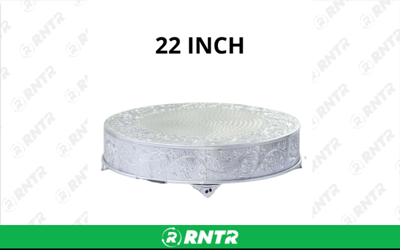Generic Cake Stand (Silver) – For rent in San Marcos, California – aras party rentals | RNTR.com – Image 2 of 3