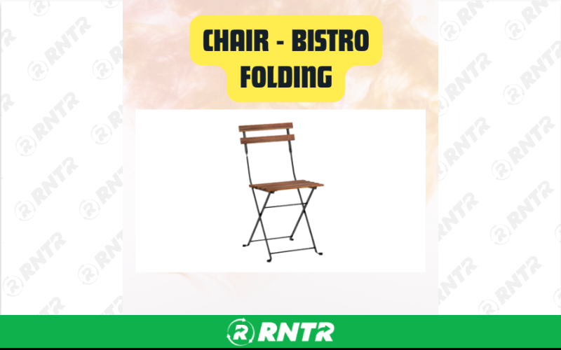 Generic Chair Bistro Folding - Elegant & Space-Saving Event Seating – For rent in san-marcos, california – aras party rentals | RNTR.com – Image 1