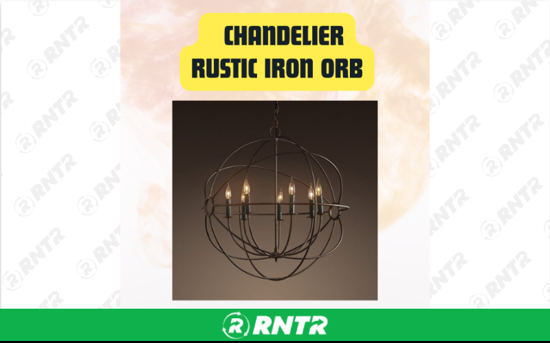 Generic Chandelier Rustic Iron Orb 36 – For rent in san-marcos, california – aras party rentals | RNTR.com – Image 1