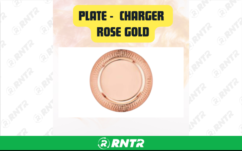 Generic Charger Plate Rose Gold – For rent in san-marcos, california – aras party rentals | RNTR.com – Image 1