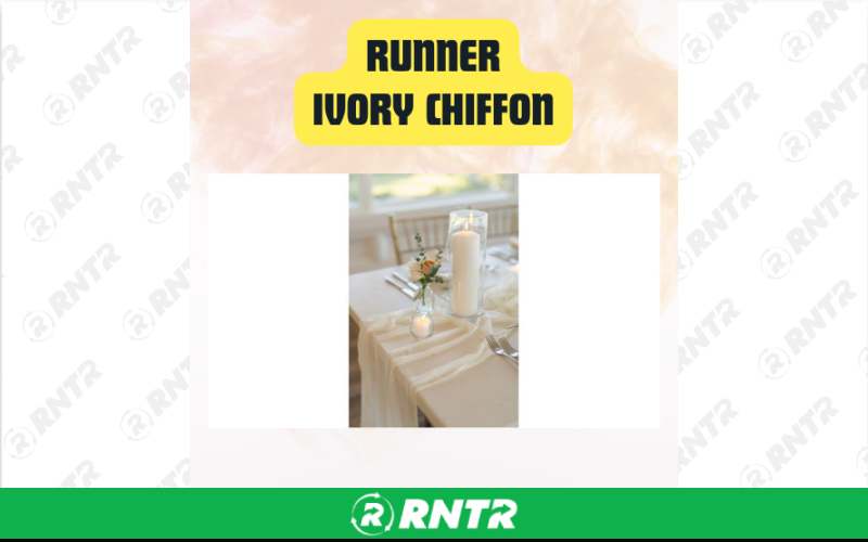 Generic Chiffon Table Runner for 8ft Tables – For rent in san-marcos, california – aras party rentals | RNTR.com – Image 1