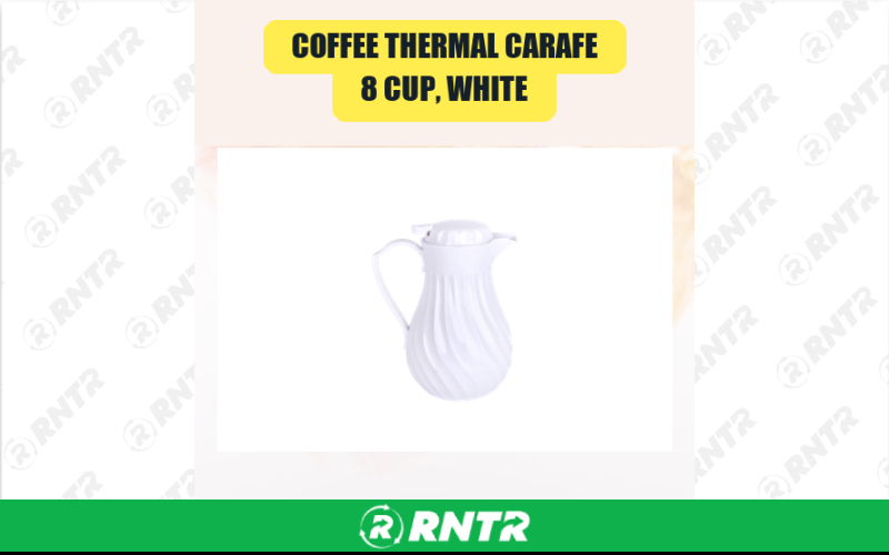 Generic Coffee Thermal Carafe -  8 Cup -  White – For rent in san-marcos, california – aras party rentals | RNTR.com – Image 1