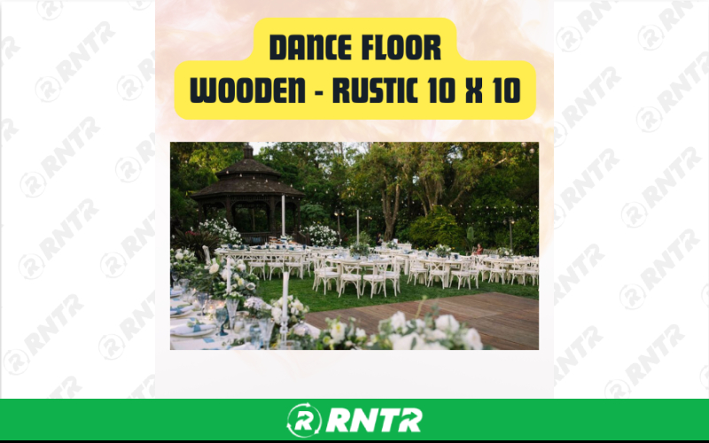 Generic Dance Floor Rustic Wooden 10' x 10' - Event & Wedding Dance Floor – For rent in san-marcos, california – aras party rentals | RNTR.com – Image 1