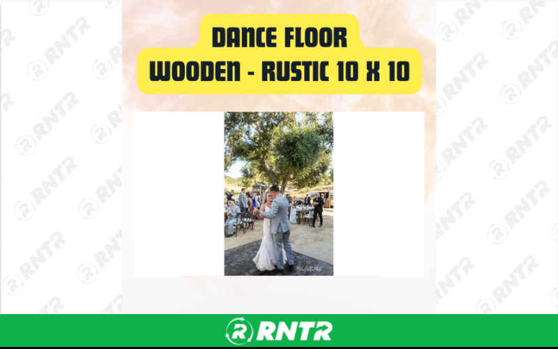 Generic Dance Floor Rustic Wooden 10' x 10' - Event & Wedding Dance Floor – For rent in San Marcos, California – aras party rentals | RNTR.com – Image 2 of 3