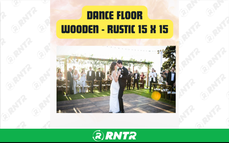 Generic Dance Floor Rustic Wooden - Elegant Event Dance Floor 15x15 – For rent in San Marcos, California – aras party rentals | RNTR.com – Image 3 of 3
