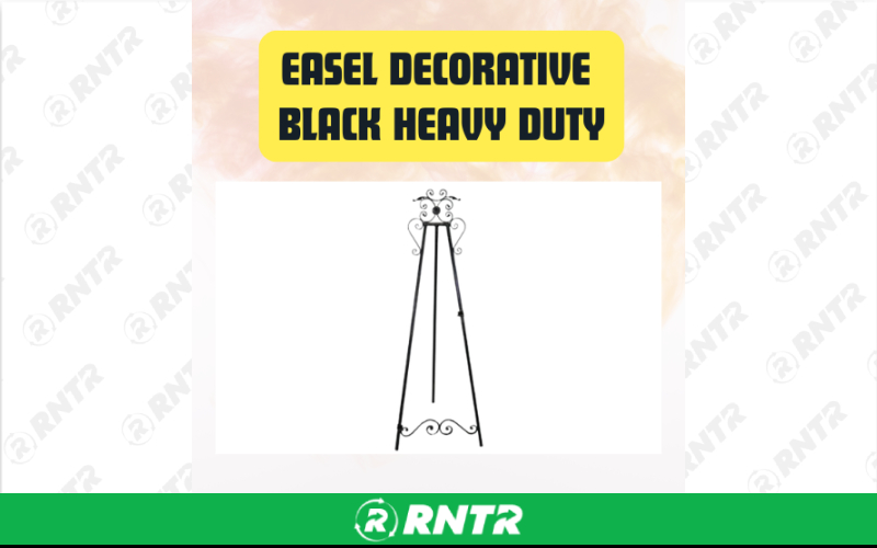 Generic Easel Decorative Black Heavy Duty Easel Stand for Weddings -  Events & Sign Displays – For rent in san-marcos, california – aras party rentals | RNTR.com – Image 1