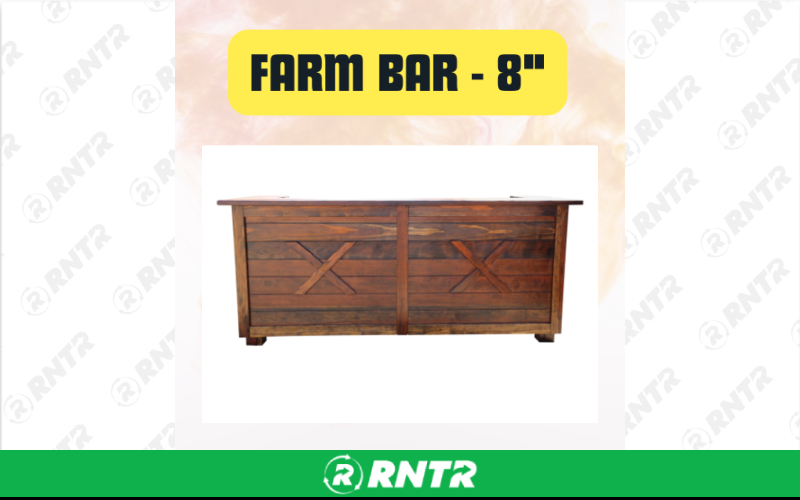 Generic Farm Bar 8 – For rent in san-marcos, california – aras party rentals | RNTR.com – Image 1