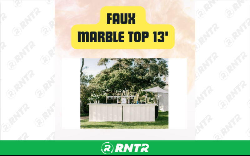 Generic Faux Marble Top 13ft – For rent in San Marcos, California – aras party rentals | RNTR.com – Image 3 of 3