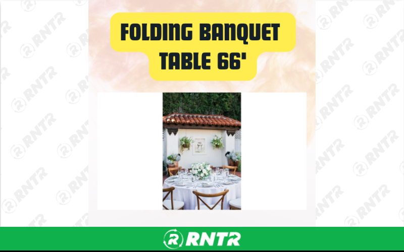 Generic Folding Banquet Table Round | Event Table for 8-10 Guests 66 – For rent in san-marcos, california – aras party rentals | RNTR.com – Image 1