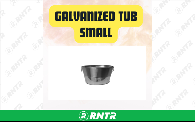 Generic Galvanized Metal Tub Small – For rent in san-marcos, california – aras party rentals | RNTR.com – Image 1