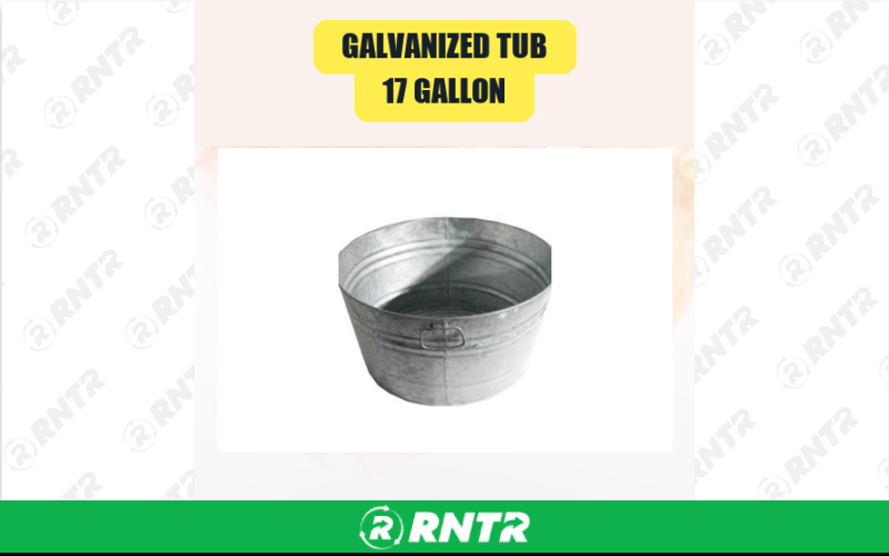 Generic Galvanized Tub -  17 Gallon – For rent in san-marcos, california – aras party rentals | RNTR.com – Image 1