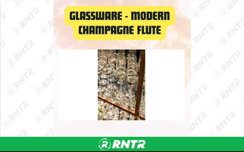 Generic Glassware Modern Clear Champagne Flute – For rent in San Marcos, California – aras party rentals | RNTR.com – Image 3 of 3