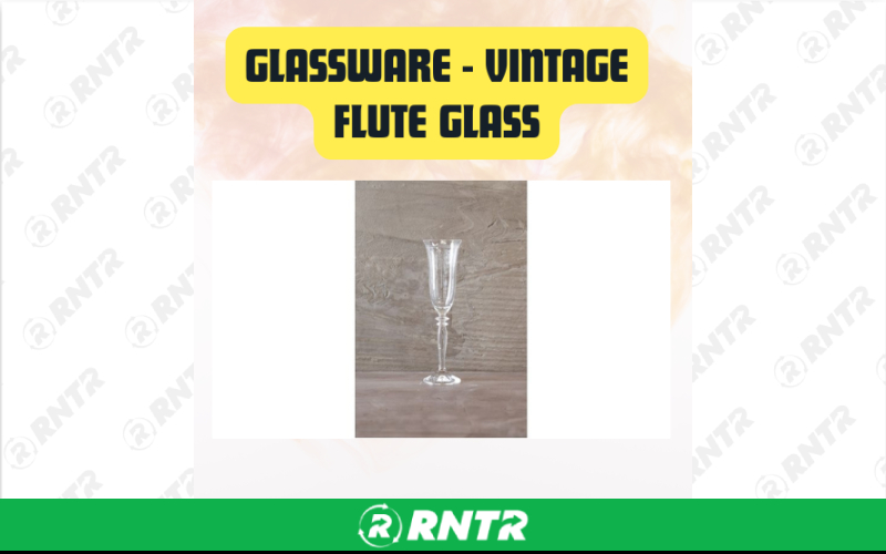 Generic Glassware Vintage Etched Champagne Flute Glass – For rent in san-marcos, california – aras party rentals | RNTR.com – Image 1
