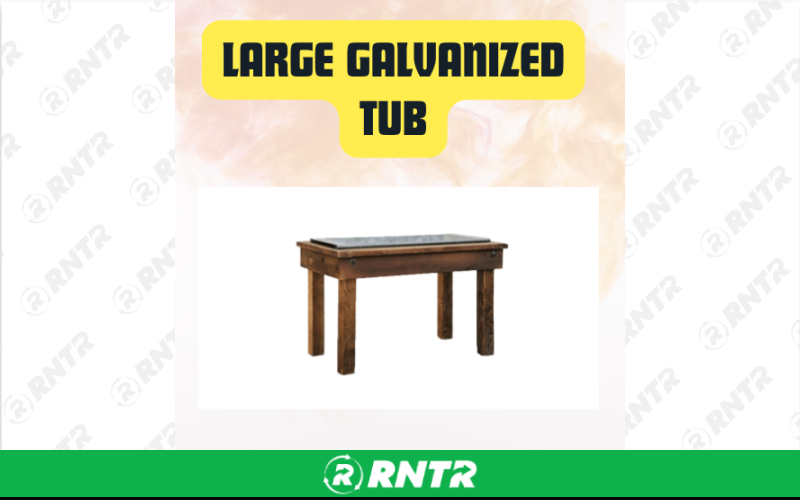 Generic Large Galvanized Metal Tub – For rent in san-marcos, california – aras party rentals | RNTR.com – Image 1
