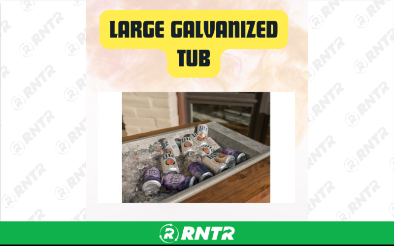 Generic Large Galvanized Metal Tub – For rent in San Marcos, California – aras party rentals | RNTR.com – Image 2 of 3