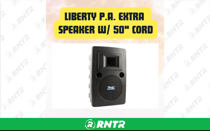 Generic Liberty P.A. Extra Speaker with 50-Foot Cord for Clear Event Audio – For rent in san-marcos, california – aras party rentals | RNTR.com – Image 1