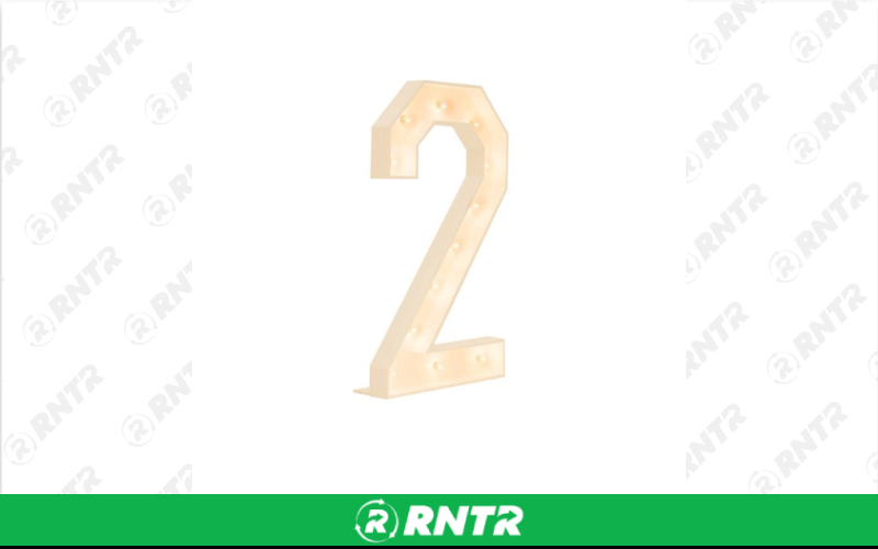 Generic Marquee Number (0-9) – For rent in san-marcos, california – aras party rentals | RNTR.com – Image 1