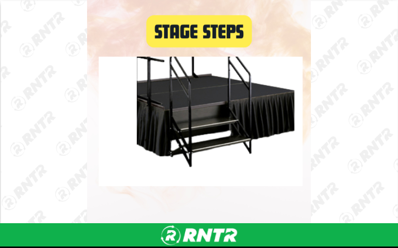 Generic Modular Stage Steps  8in/16in/24in Height Options – For rent in san-marcos, california – aras party rentals | RNTR.com – Image 1