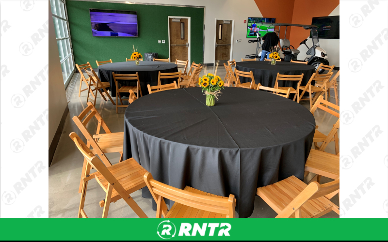 Generic Natural Slatted Wood Chair – For rent in North Augusta, South Carolina – iParty Event Rentals  | RNTR.com – Image 3 of 3