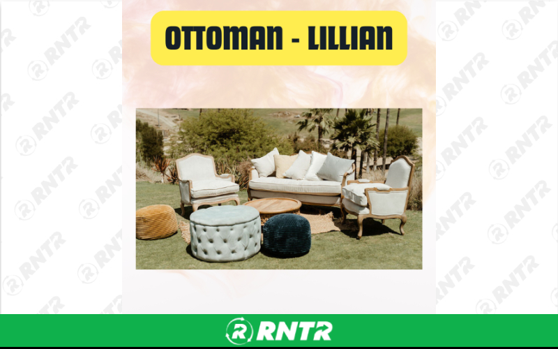 Generic Ottoman Lillian – For rent in san-marcos, california – aras party rentals | RNTR.com – Image 1