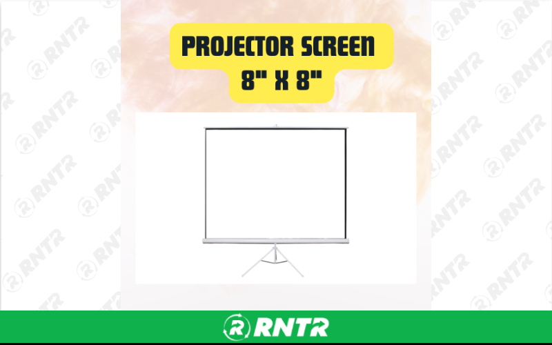Generic Projector Screen Free-Standing Portable Projection Screen for Events & Presentations 8ft X 8ft – For rent in san-marcos, california – aras party rentals | RNTR.com – Image 1